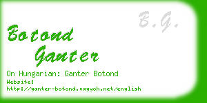 botond ganter business card